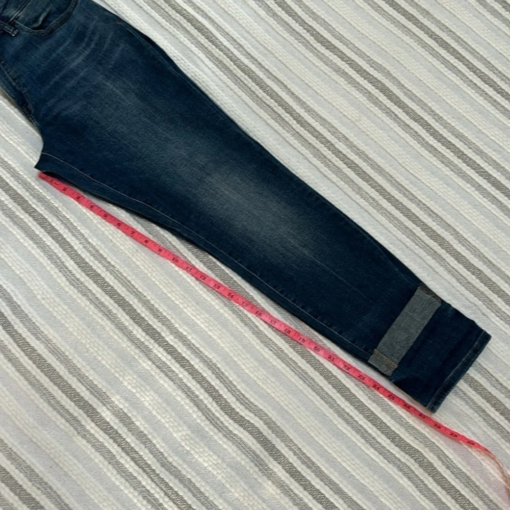 Wrap‎ Weft Womens High Rise Straight Leg Stretch Jeans Dark Wash Size 6 28